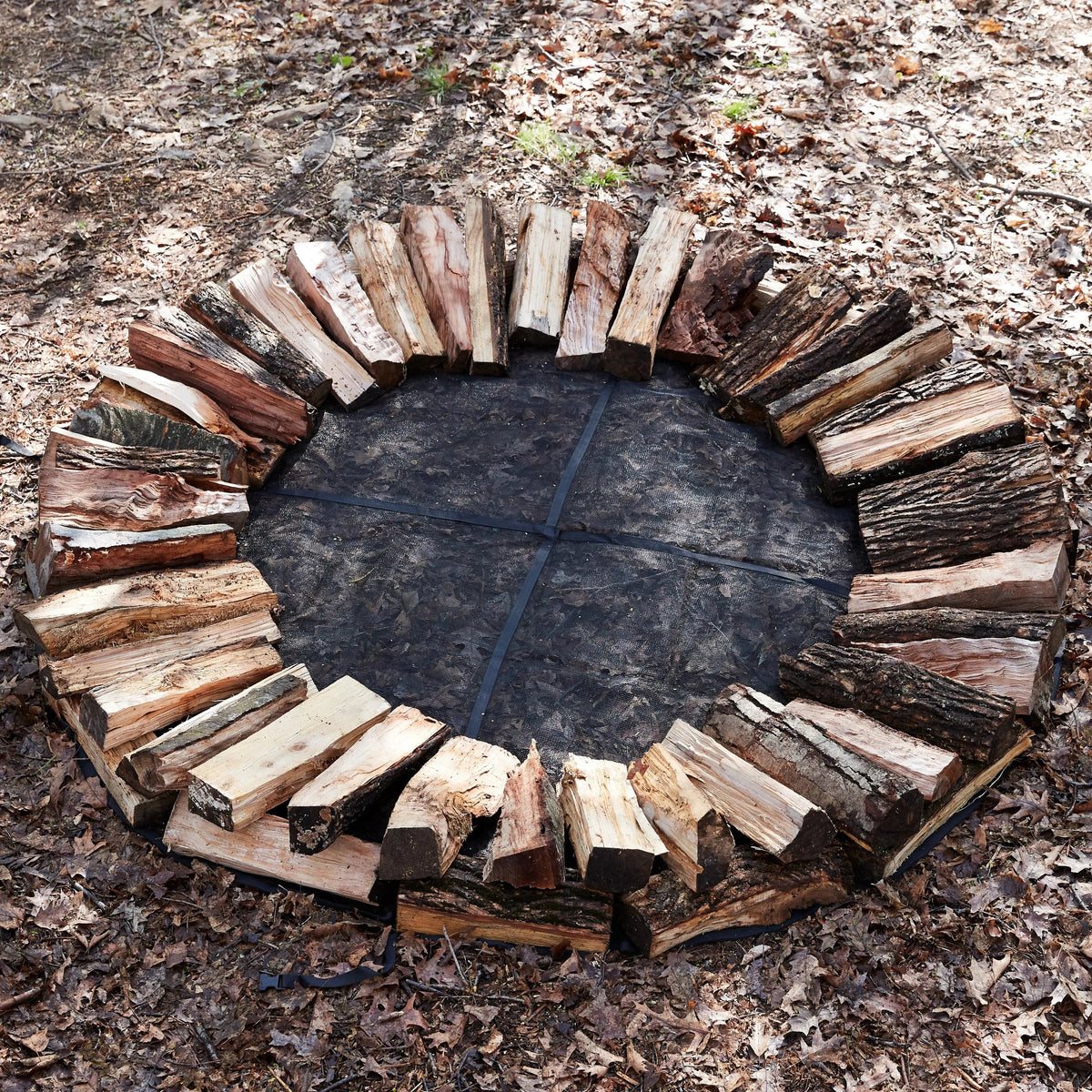 6 Ft Cordwood Cover Firewood Cover - Holz Hausen Style