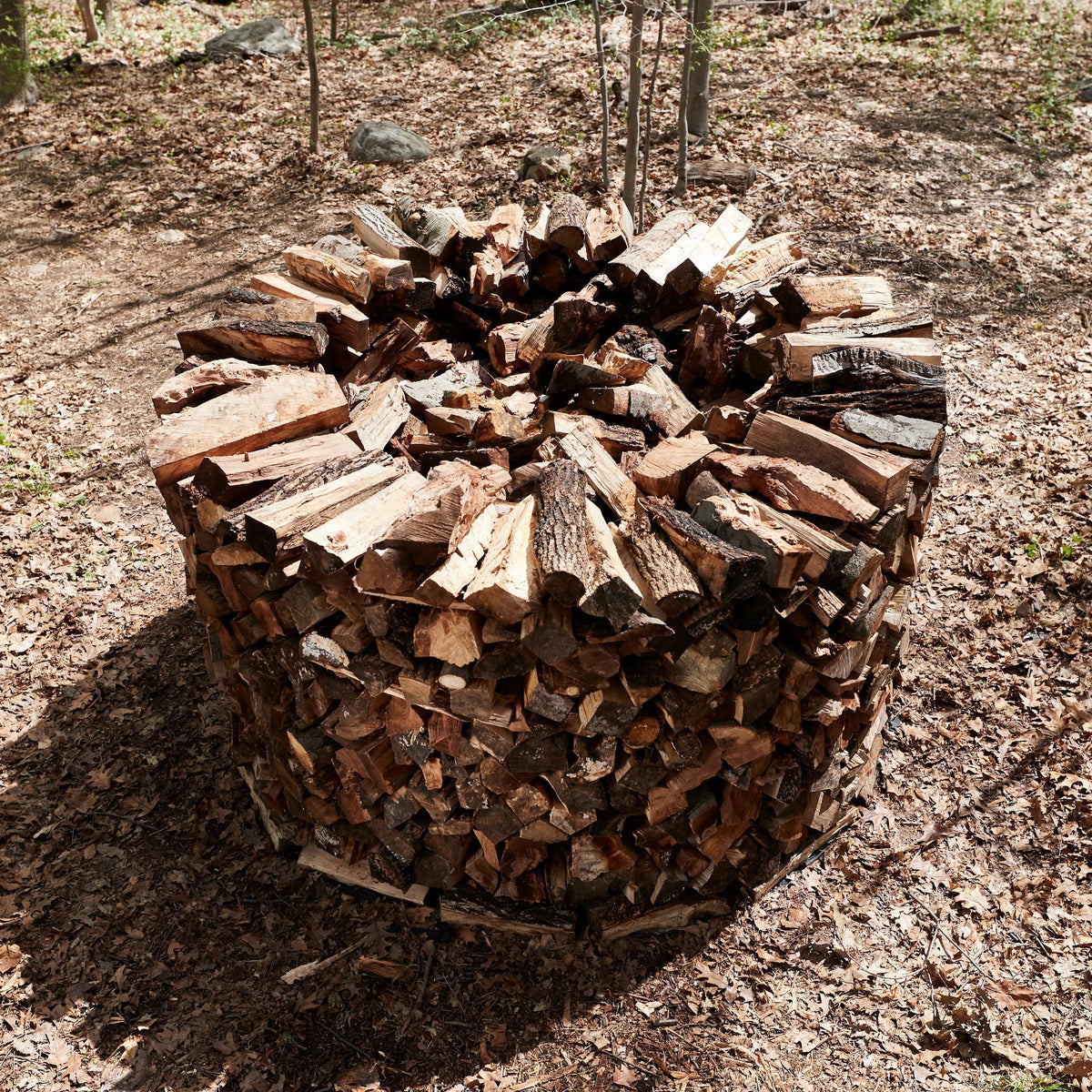 8 Ft Cordwood Cover™ Firewood Cover - Holz Hausen Style