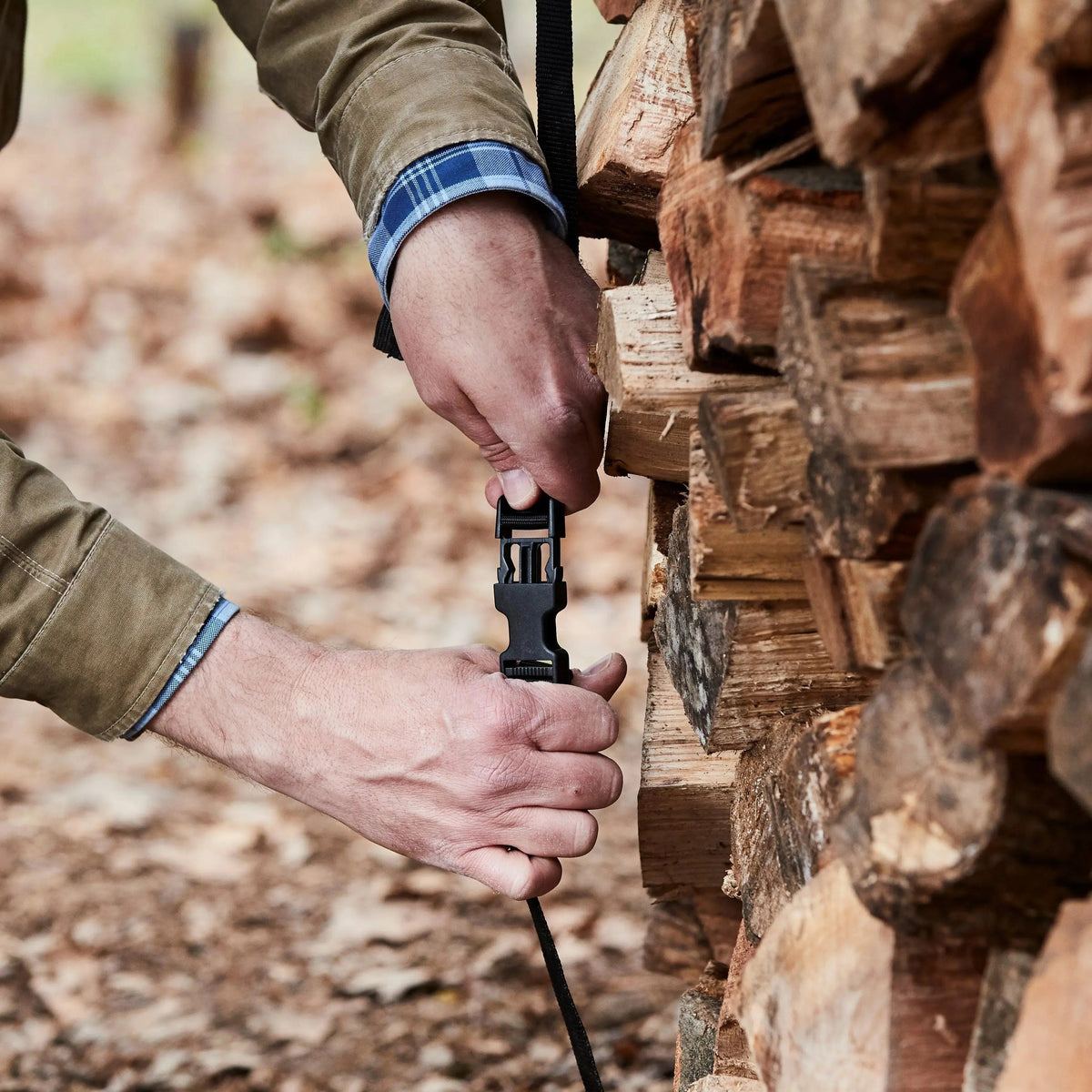 8 Ft Cordwood Cover™ Firewood Cover - Holz Hausen Style