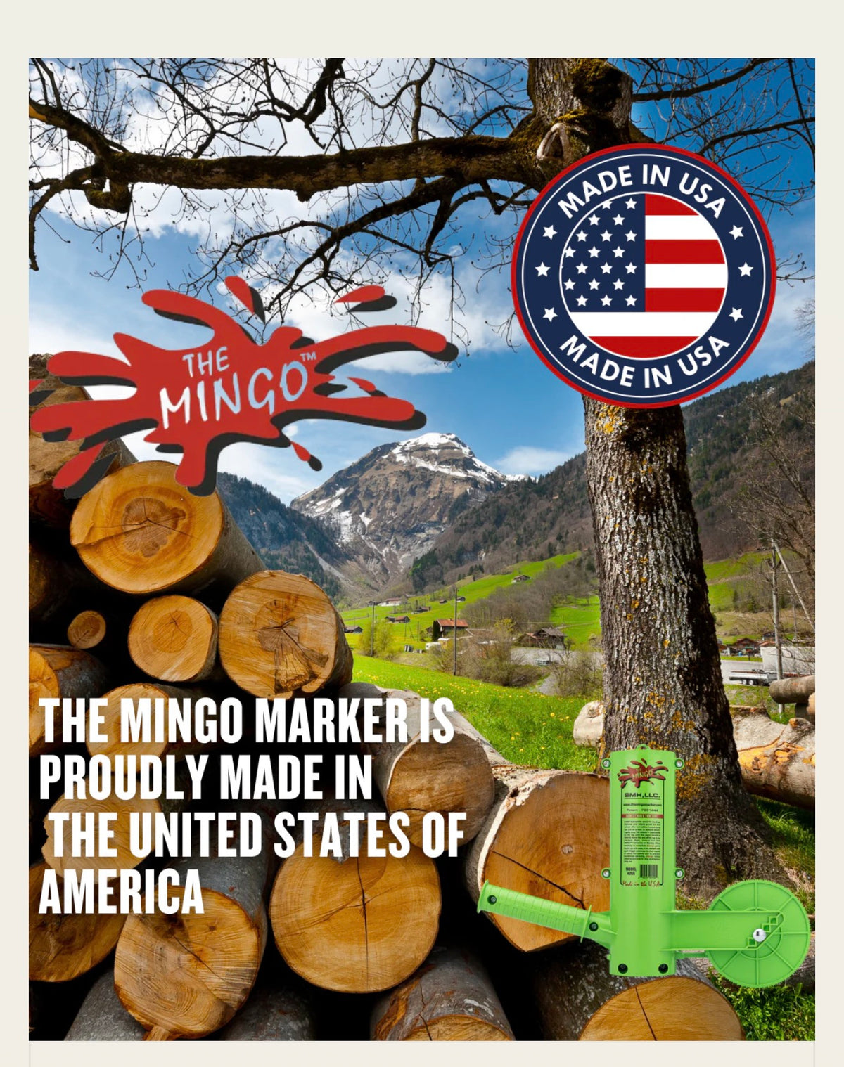 The fastest firewood marking tool, period.