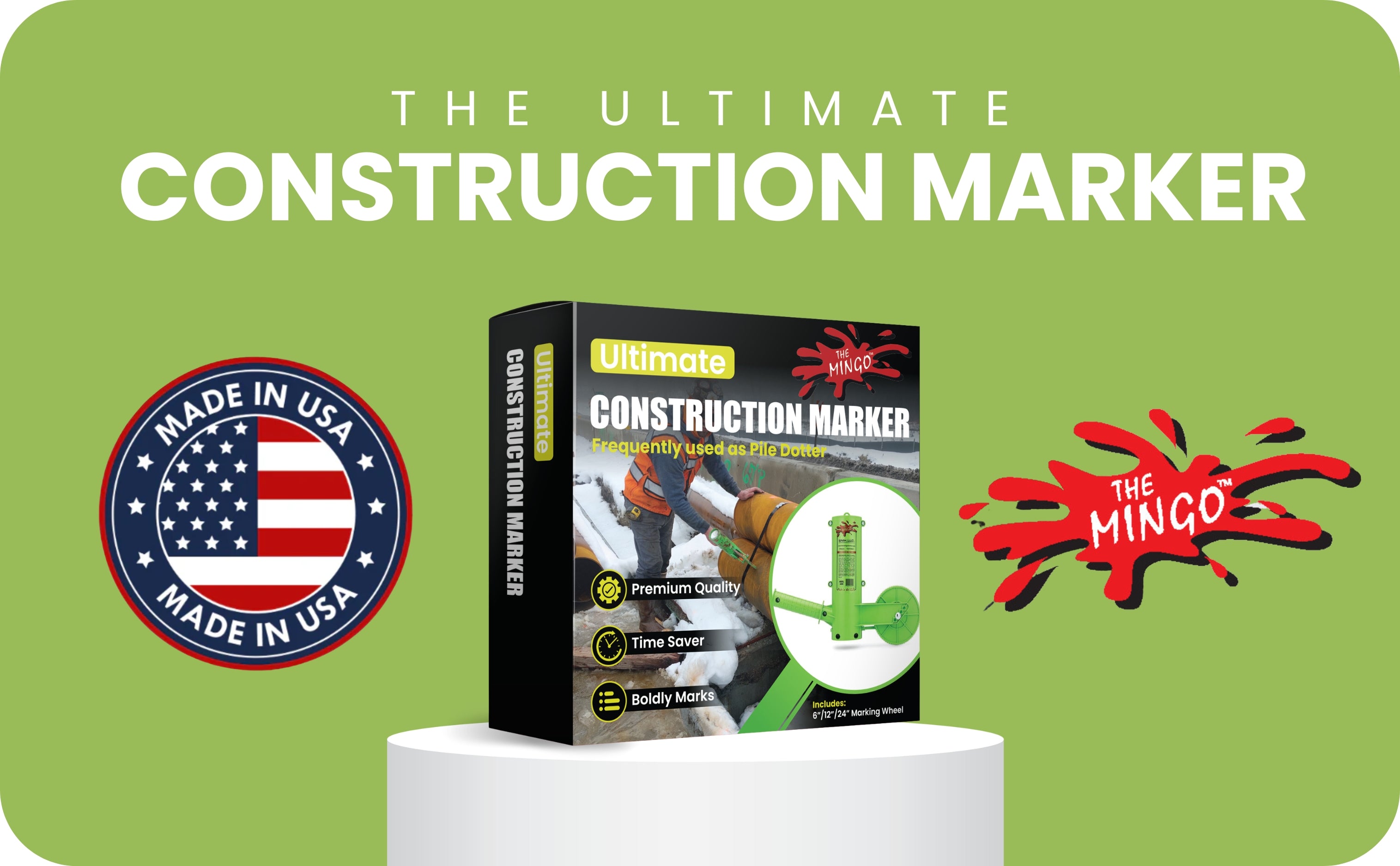 Made in the USA · Premium quality · Time saver · Boldly marks